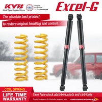 Rear KYB Excel-G Shocks Raised King Springs for Nissan Pathfinder R50 99-04