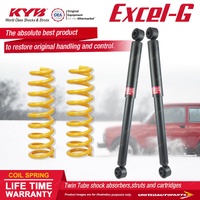 Rear KYB Excel-G Shocks Raised King Springs for Nissan Pathfinder R50 95-99