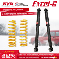 Rear KYB Excel-G Shocks Raised 100-300KG King Spring for Toyota Fortuner GUN156R