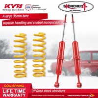 Front KYB Skorched 4'S Shocks Raised King Springs for Toyota Fortuner GUN156R