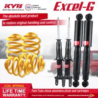 F+R KYB EXCEL-G Shock Absorbers Lowered King Spring for FORD Falcon BF Barra 220