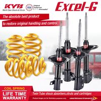 F+R KYB EXCEL-G Shock Absorbers Lowered King Springs for SUBARU Impreza GC8 AWD