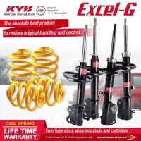 F+R KYB EXCEL-G Shock Absorbers Lowered King Springs for TOYOTA Corolla AE112