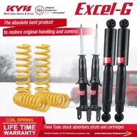 F+R KYB EXCEL-G Shock Absorbers STD King Springs for FORD Falcon BA BF RWD Sedan
