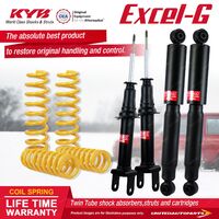 F+R KYB EXCEL-G Shock Absorbers STD King Springs for FORD Falcon BFII RWD Sedan