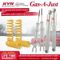 F+R KYB GAS-A-JUST Shock Absorbers STD King Springs for FORD Falcon FG Sedan