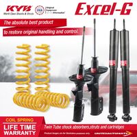 F+R KYB EXCEL-G Shock Absorbers King Springs for HOLDEN Commodore VT VX V6 Wagon