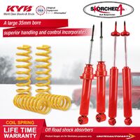 F+R SKORCHED 4'S Shocks Raised King Springs for MITSUBISHI Pajero NM NP DIESEL