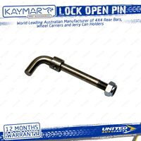 Kaymar Lock Open Pin - Pin & Nyloc Nut for Rear Protection Accessories