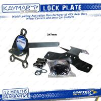Lock Plate Suits 60TZ Alloy Wheel Number Plate for Toyota Landcruiser 100 Series