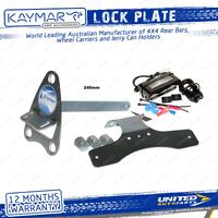 Lock Plate Suits Steel Wheel Incl Number Plate for Toyota Landcruiser 100 Series