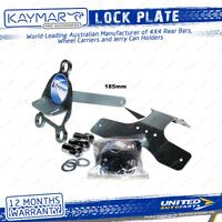 Lock Plate Suits Alloy Wheel Incl Number Plate for Toyota Landcruiser 78 Series