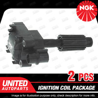 2 x NGK Ignition Coils Pack for Ford Transit VH VJ 2.3L 4Cyl 2000-2006