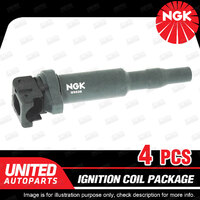 4 x NGK Ignition Coils Pack for BMW 120i E82 2.0L 4Cyl 2011-2013 U5039