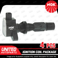 4 x NGK Ignition Coils Pack for Ford Mondeo MA MB MC 2.3L 4Cyl 2007-2018