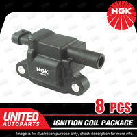 8 x NGK Ignition Coils Pack for Holden Commodore VZ VE 6.0L V8 2006-2010