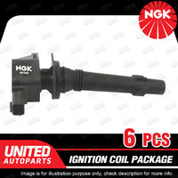 6 x NGK Ignition Coils Pack for Ford Falcon FPV SY G6 FG G6E 4.0L 6Cyl