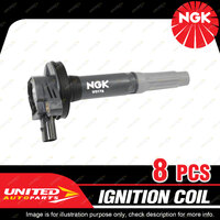 8 x NGK Ignition Coils for Ford Falcon XR8 GX FGX Mustang GT FM 5.0L V8 14-18