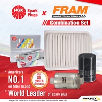 NGK Iridium Spark Plugs + Filter Kit for Ford Fairlane Fairmont Falcon BA