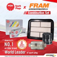 NGK Iridium Spark Plugs + Fram Filter Kit for Ford Falcon FG X Territory SY SZ