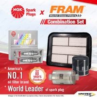 NGK Platinum Spark Plugs + Fram Filter Service Kit for Ford Territory SY 4.0L