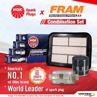 NGK Iridium IX Spark Plugs + Fram Filter Service Kit for Ford Falcon FG 5.4L