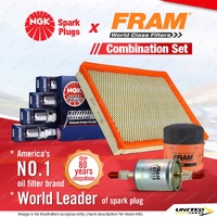 NGK Iridium IX Spark Plugs+Filter Kit for Holden Adventra VY Calais Commodore VZ