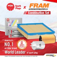 NGK Platinum Spark Plugs Fram Filter Kit for Mercedes Benz C240 C280 W202 CLK320