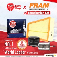 NGK Iridium IX Spark Plugs + Fram Filter Kit for Renault Megane X84 1.6L 2.0L