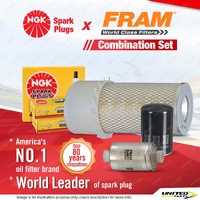 NGK Standard Spark Plugs + Fram Filter Service Kit for Ford Falcon XG 4.0L