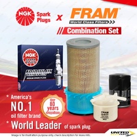 NGK Iridium IX Spark Plugs + Filter Kit for Toyota Hiace YH50 51 53 61 63 71 73