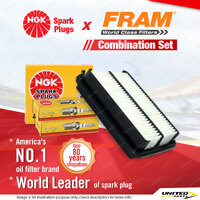 NGK Standard Spark Plugs & Fram Air Filter for Toyota Celica MA45 2.0L M-EU