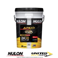 Nulon APEX+ Diesel 5W-30 Multi-23 20L for FIAT Ritmo 1.9 Diesel Man 2008-2010