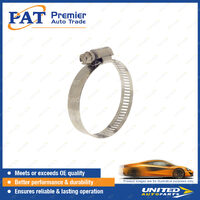PAT ICON Series Hose Clamps - Perforated Full Stainless 33-57mm Package of 10