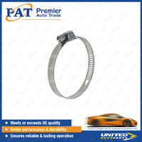 PAT ICON Series Hose Clamps - Perforated Full Stainless 59-83mm Package of 10