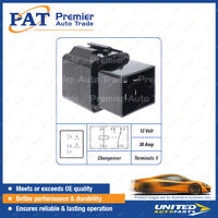 PAT Relay - 12 Volt 30 Amp 5 Terminals Changeover Relay Package of 1