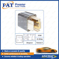 PAT Relay - 12 Volt 10 / 30 Amp 5 Terminals Changeover Relay Package of 1