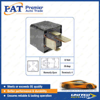 PAT Relay - 12 Volt 70 Amp 4 Terminals Normally Open Relay Package of 1