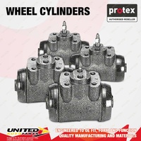 4x Rear Protex Wheel Cylinders for Hino KL KL300 5.0L EC100 I6 12v 1979-1984