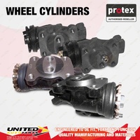 4x Front Protex Wheel Cylinders for Isuzu ELF NKR150 NKR200 3.0 3.1 4.3 Flat Low