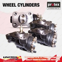 4x Front Protex Wheel Cylinders for Isuzu ELF NKR150 NKR200 NPR200 NPR250 NPR300