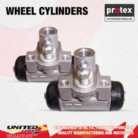 2x Rear Protex Wheel Cylinders for Honda Jazz GD GD1 1.3 L13A1 2002-2008 17.46mm