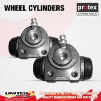 2x Rear Protex Wheel Cylinders for Peugeot 206 XR 1.4L TU3JP 1999-2007 W/O ABS