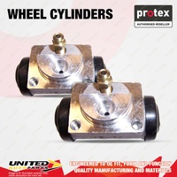 2x Rear Protex Wheel Cylinders for Ford Fiesta WP WQ Ka TA TB 1.3L 1.6L 99-08
