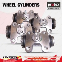 4x Rear Protex Wheel Cylinders for Toyota Dyna 400 BU222 BU232 4.1L 1995-2003