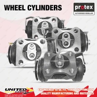 4x Rear Protex Wheel Cylinders for Toyota Dyna BU84R BU84 3.0L 1988-1995