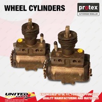 2x Rear Protex Wheel Cylinders for Isuzu FVR11NT FVR12 FVR900 5.8L 6.5L 8.4L