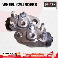 2x Front Protex Wheel Cylinders for Nissan Patrol G60 4.0L P I6 12V 1973-01/1977