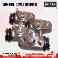 4x Front Protex Wheel Cylinders for Ford Courier PA 1.8L VC 11/1978-02/1982