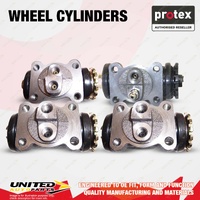4x Rear Protex Wheel Cylinders for Isuzu NKR57 3.3L 4BC2 1984-1989